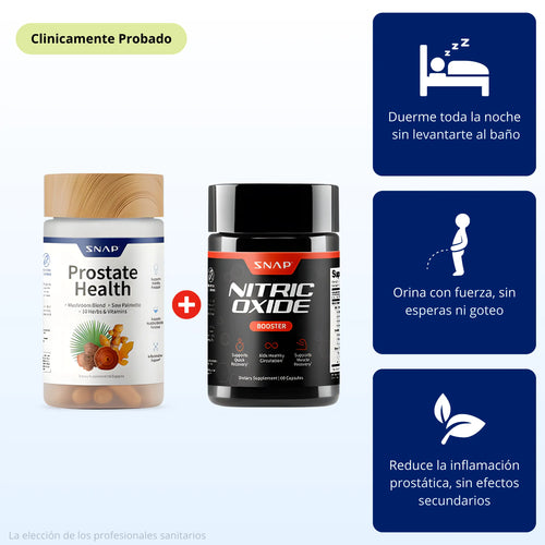 Combo para la salud de la próstata + óxido nítrico