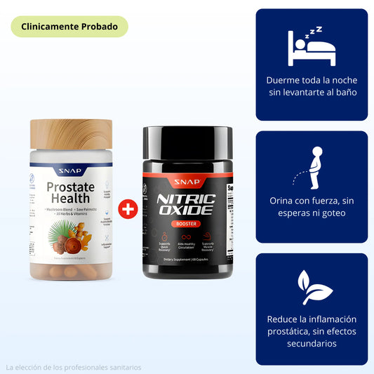 Combo para la salud de la próstata + óxido nítrico
