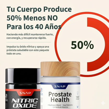 Combo para la salud de la próstata + óxido nítrico